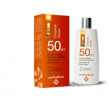 Crema Corporal Protección Solar 50 SPF CORPORAL FACTOR Costaderm 250 ml