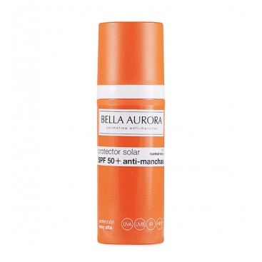 Fotoprotector Facial Fluido Antimanchas Piel seca SPF50 Bella Aurora 50 ml