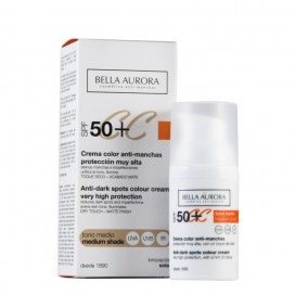 CC Cream Antimanchas Fotoprotectora SPF 50+ Bella Aurora 30 ml